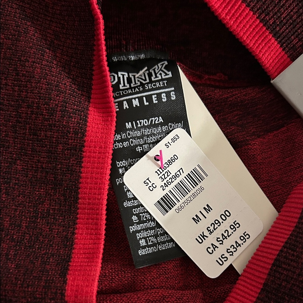PINK Victoria's Secret Red Sports Bra and Leggings - Picture 7 of 10